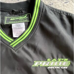 ArcticWear by Arctic Cat Cat's Pride Black Neon‎ Green Pullover Jacket Men's M